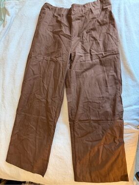 Women's Brown Straight-Leg Pants